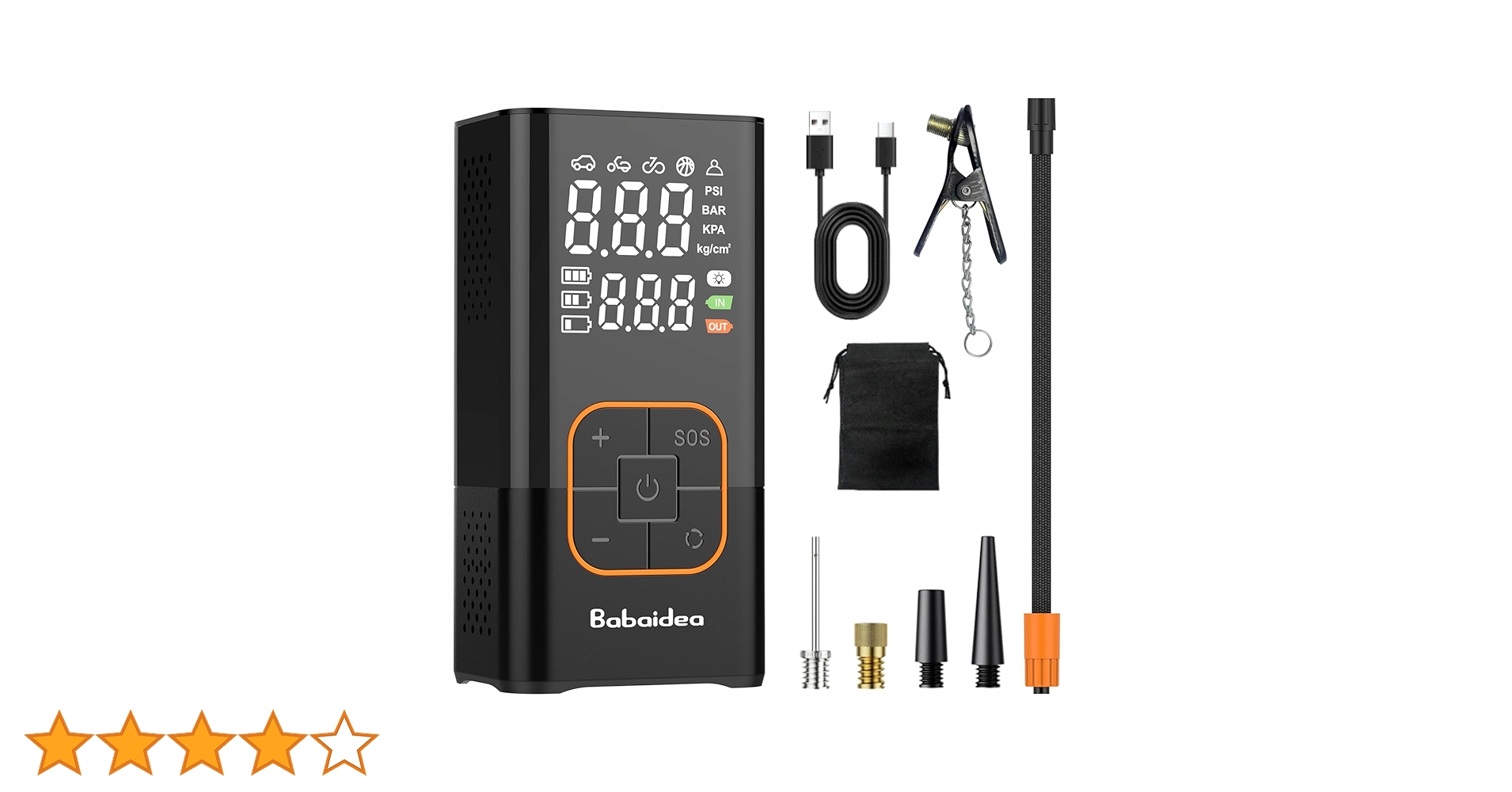 最大150PSI エアコンプレッサー 4500mAh 電動エアポンプ 充電式 充電式 最大150PSI エアコンプレッサー 4500mAh 電動エアポンプ